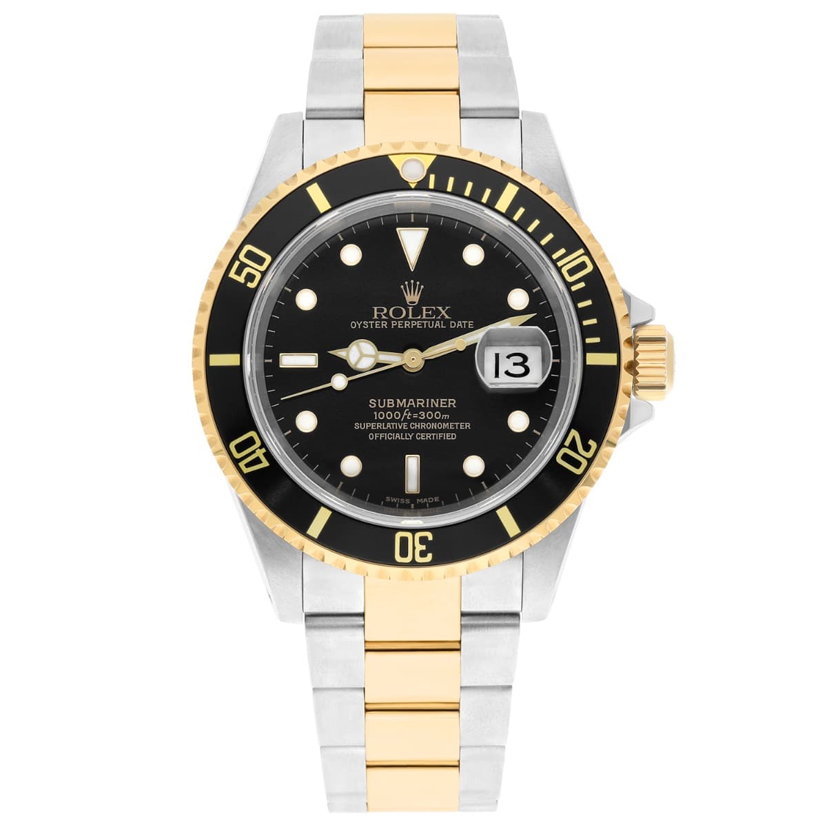 rolex-submariner-16613N-black-dial-two-tone