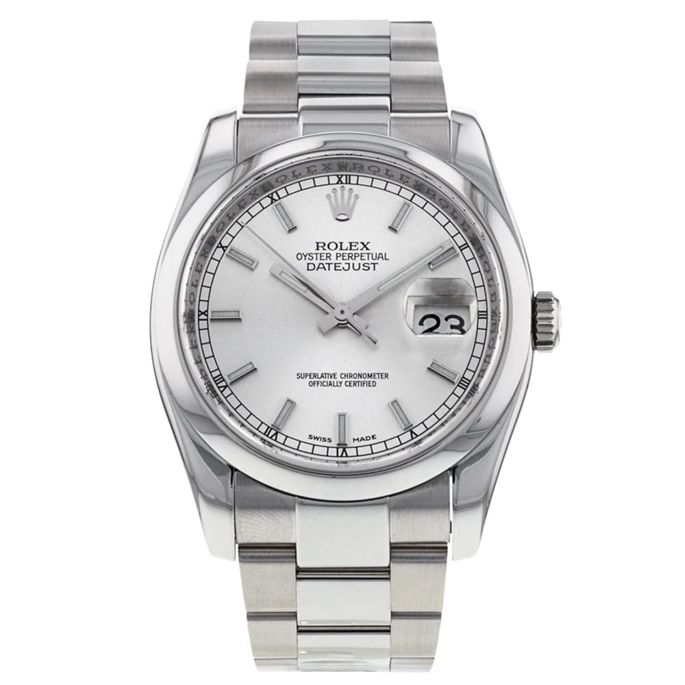 Rolex Datejust 116200 36mm Stainless Steel with Silver Dial Watch