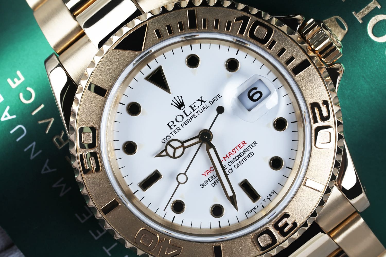 Rolex Yacht-Master 40 18K Yellow Gold Oyster 40MM Watch 16628