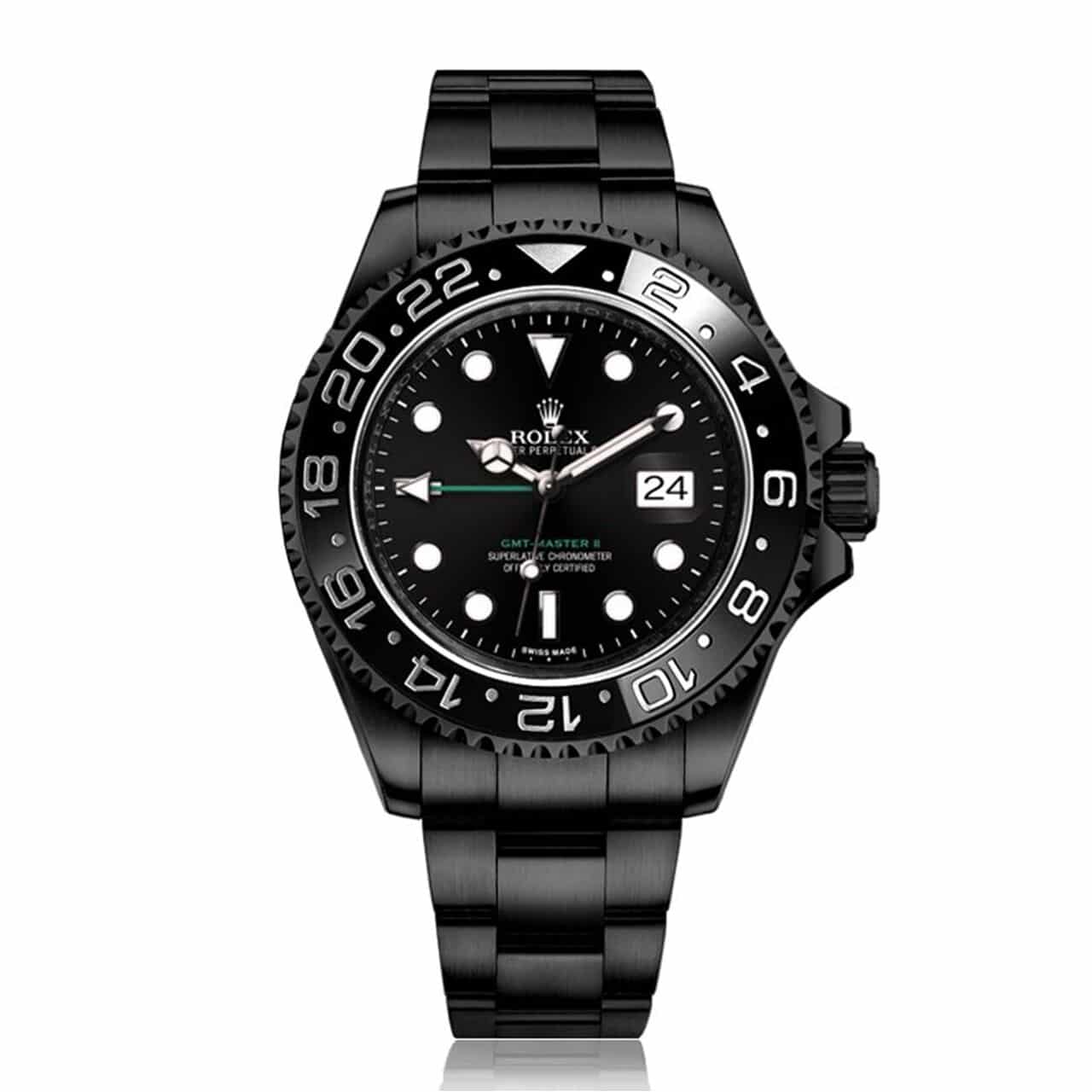 Rolex GMT-Master II Black PVD/DLC Coated Stainless Steel Watch 116710