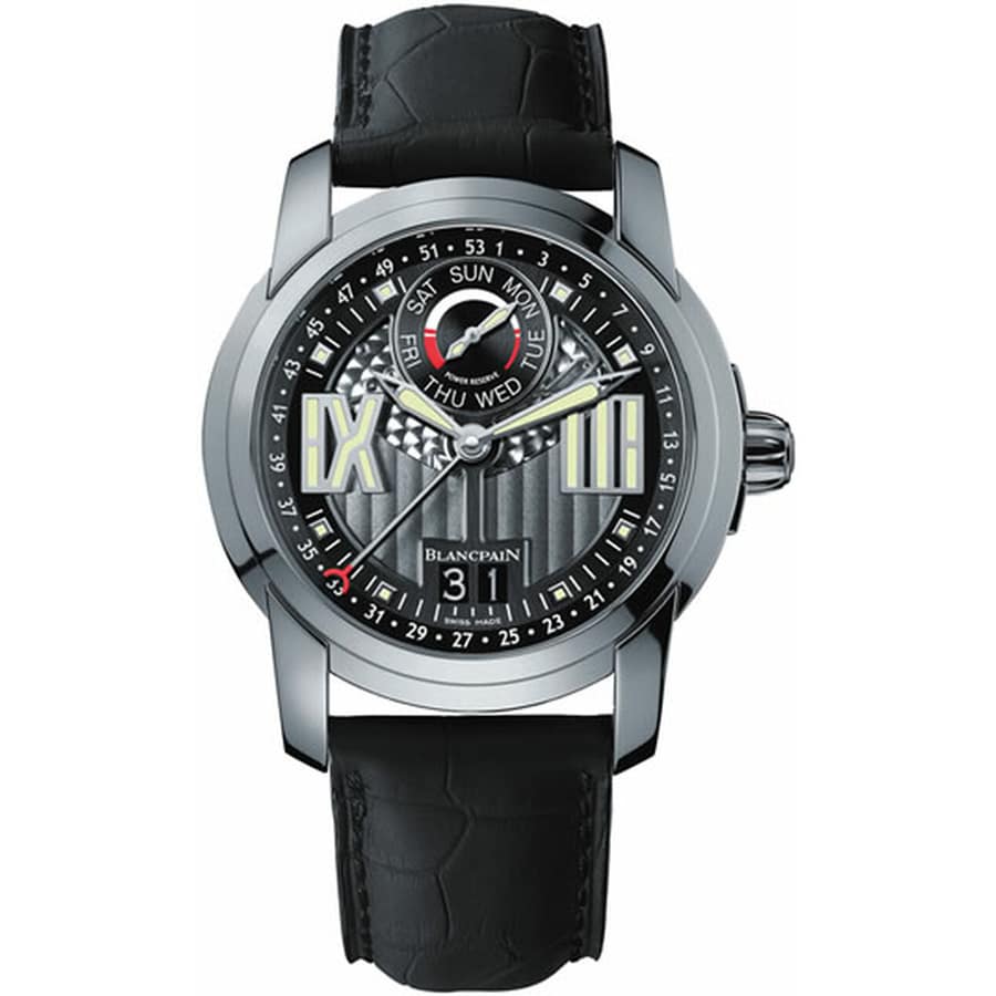 Blancpain L-Evolution Semainier Grande Date 8837-1134-53B Stainless Steel With Black Leather Watch 2024