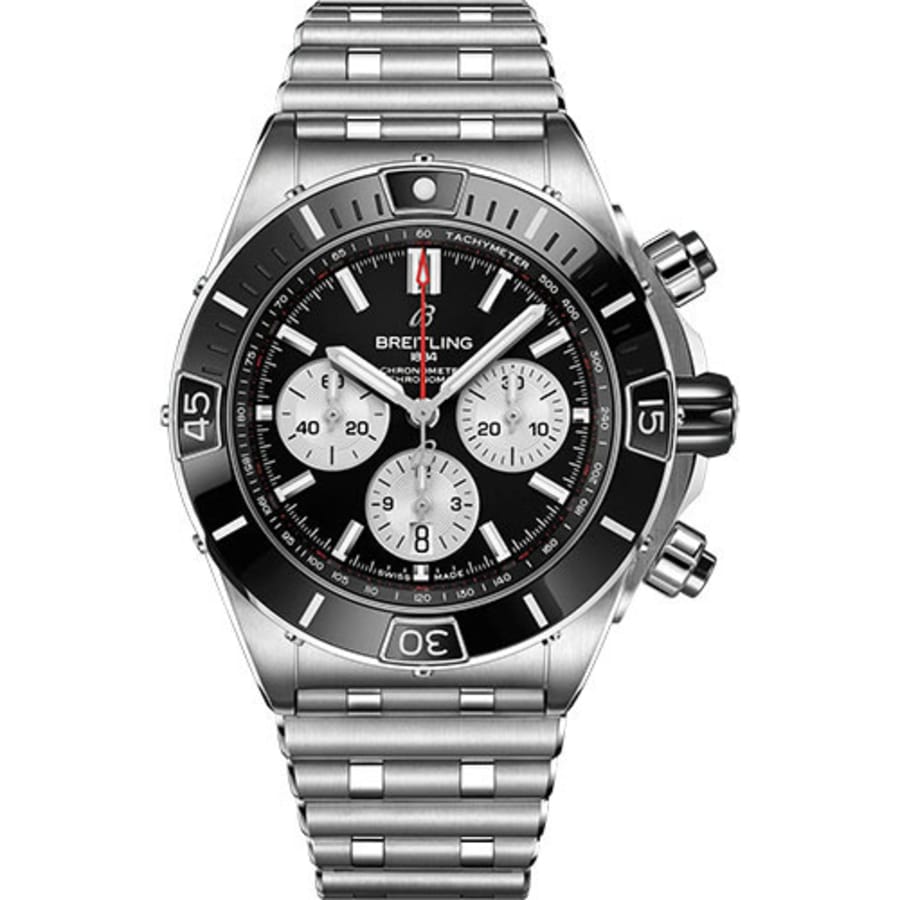 Breitling Super Chronomat AB0136251B1A1 Stainless Steel Watch Black Dial 2024