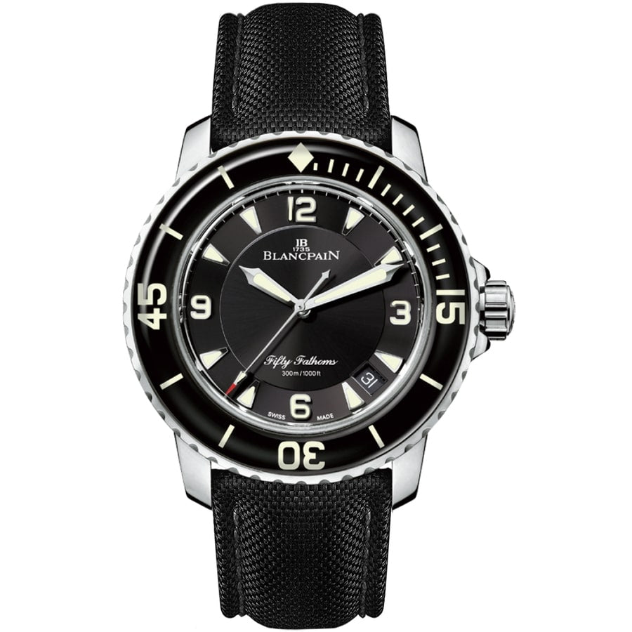Blancpain Fifty Fathoms 5015-1130-52B Stainless Steel with Black Fabric Watch 2024