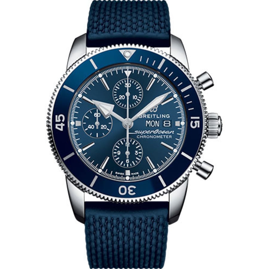 Breitling Superocean Héritage II A13313161C1S1 Stainless Steel With Blue Rubber Watch 2024