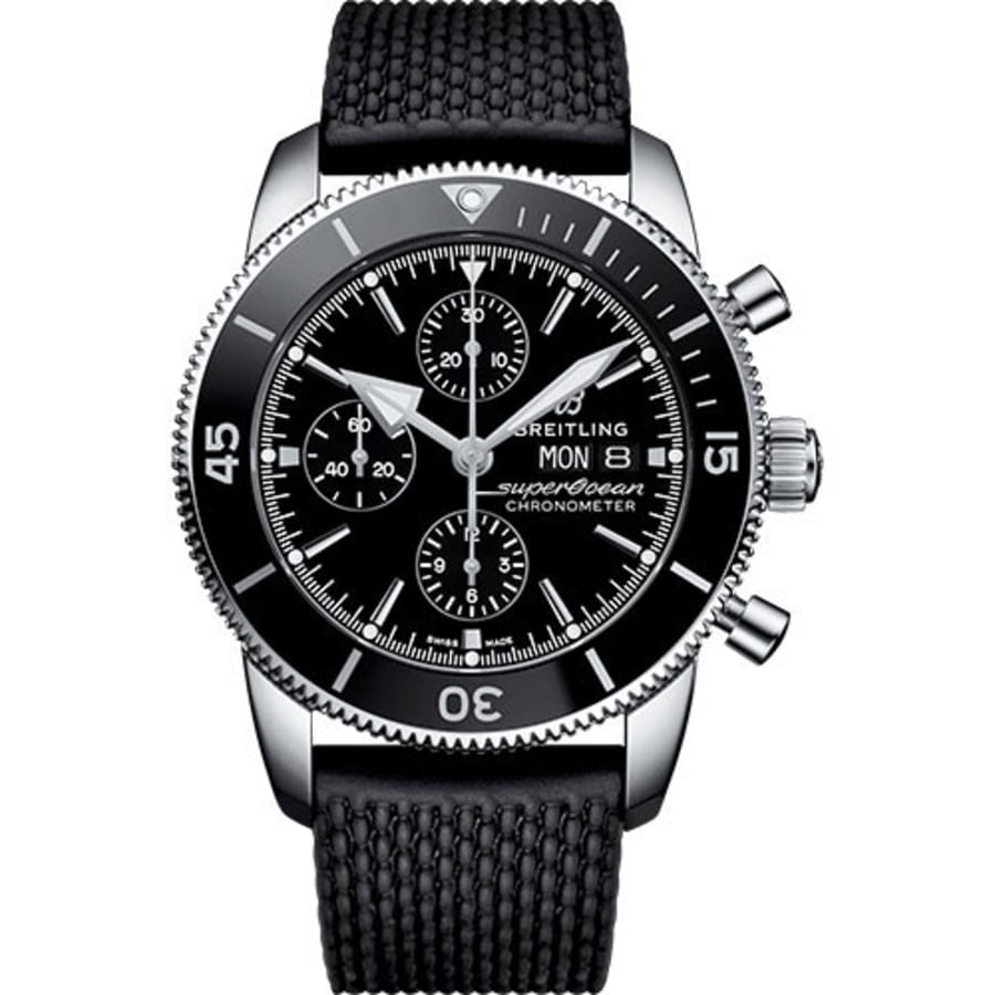 Breitling Superocean Heritage II Chronograph A13313121B1S1 Stainless Steel With Black Rubber Watch 2024