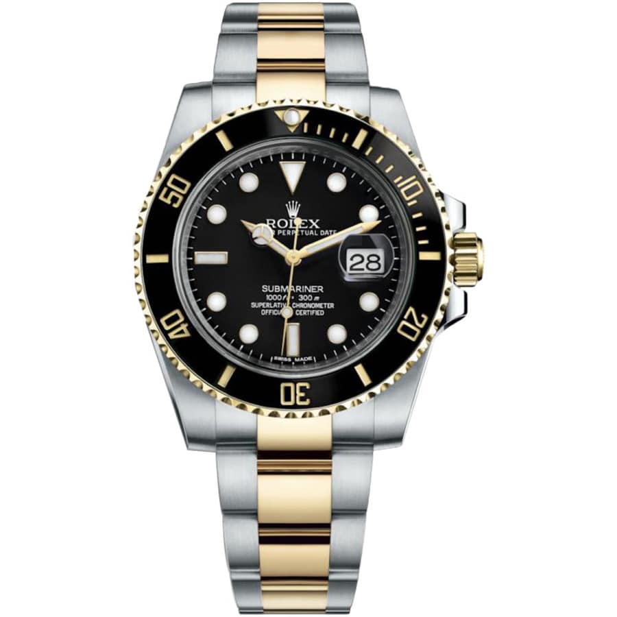 Rolex Submariner Date 41mm Oyster 126613LN Stainless Steel & Yellow Gold Watch Black Dial