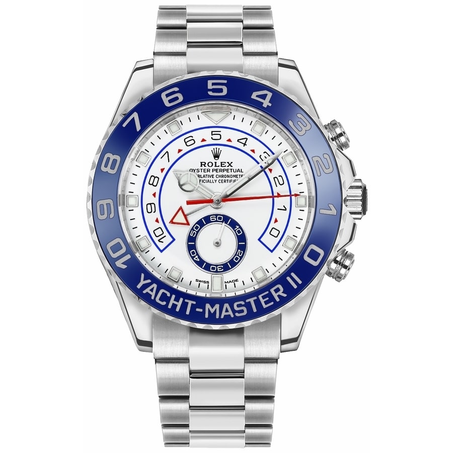 Rolex Yacht-Master II 116680 44mm Stainless Steel with White Dial Watch