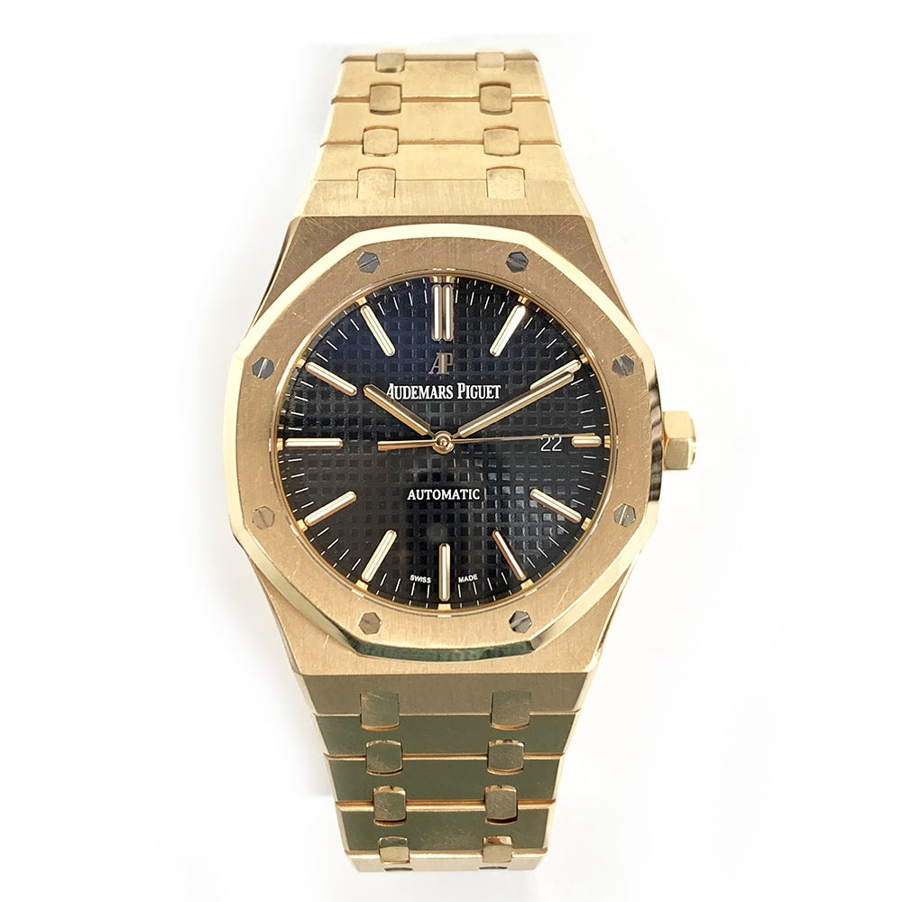 Audemars Piguet Royal Oak 15400OR.OO.1200OR.01 Rose Gold Watch Black Dial